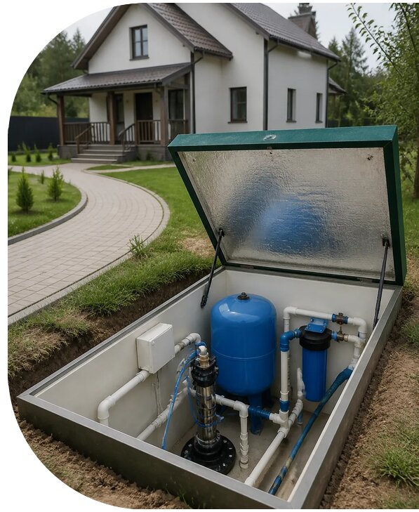 Автономное водоснабжение дома в Чапаевске от 153225 р. | АПаруса-Чпв